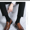 High Quality Leather Shoes Men British Style Wedding Business Brogue Shoes For Men Size 48 Men's Dress Shoes Formal Leather Male