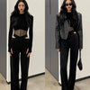Summer Women T Shirt Girls T-Shirt Woman Clothes Long Sleeve Tops Spring Black Slim Tshirt Female Crop Top Tee Sexy Skinny Y2k