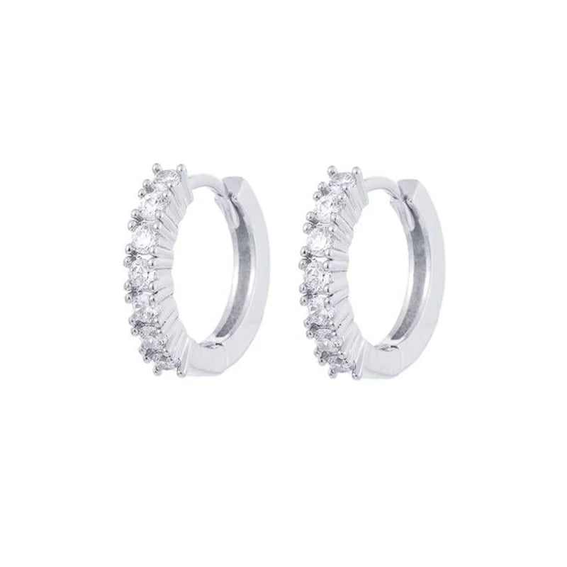 CRMYA Gold Silber gefüllt 16mm 14mm 12mm Blumen baumelnde Ohrringe Zirkonia Creolen für Damen Mädchen Schmuck Großhandel