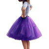 Multi-layer Tulle Tutu Skirts Fuchsia 6 Layers Fluffy Petticoat Underskirt Princess Ball Gown Women Halloween Party Skirt