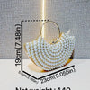 Luxuriöses Design Glitzernde Bankett-Clutch-Tasche Mode Perlmutt-Einlage Hochzeitshandtasche Damen Umhängetasche mit Kette Neue Clutch-Geldbörse