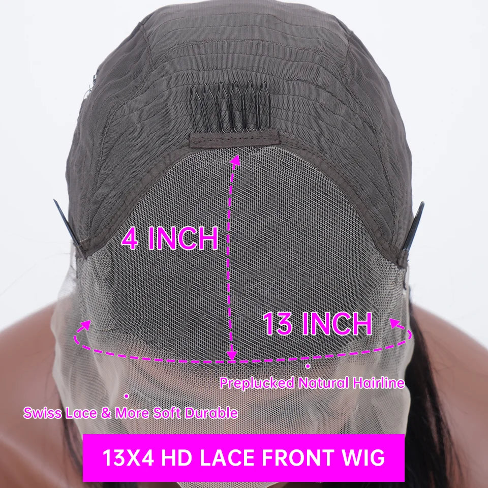 4/27 30 Inch Highlight Honey Brown Curly Lace Front Human Hair Wigs 13x6 Ombre Colored Deep Wave Lace Frontal Wigs Women ﻿