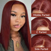Reddish Brown Bob Wig Human Hair 13x4 Lace Front Wigs Human Hair Pre Plucked with Baby Hair Brazilian Virgin Human Hair