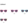 2024 Neue trendige coole bunte glänzende quadratische Sonnenbrille für Kinder Mädchen Trendige modische süße Sonnenbrille Kinderbrille