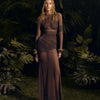 Articat Elegantes Mesh-Patchwork Langarm-Bodycon Party Club Abendkleid Sexy Doppellagiges Perspektivkleid Herbstkleidung