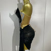 New Sparkly Black Sequin Sexy Top Two Pieces Set Women Celebrate Party Birthday NightClub Performance Dancer Show Stage Outfit