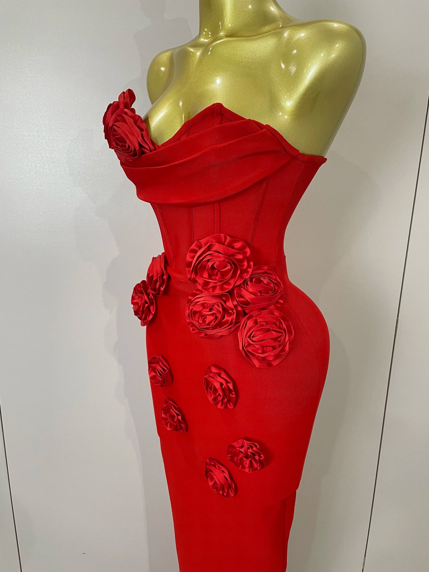 Sexy Fashion White Elegant Strapless Flower Bodycon Long Dress Women Casual Streetwear Club Birthday Party Slim Elegangt Dresses