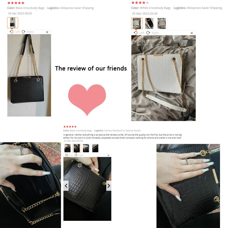 Fashion Luxury Crossbody Bags for Women 2023 New Trendy Designer Shoulder Bag Leisure Chain Solid Color Messenger Bag Handbags