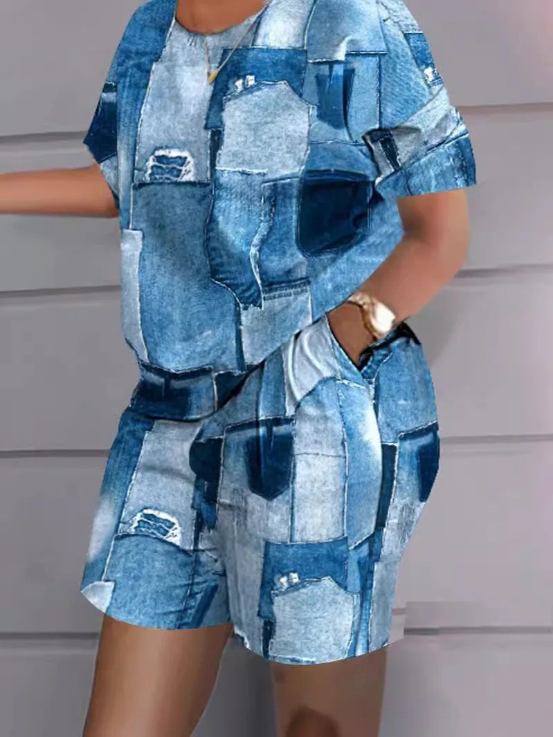 Fashion White 2 Piece Set For Women Long Sleeve Shirt And Shorts Two Piece Suit Women 202 Summer  Casual Home Sets