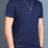 Men's Modal High Neck Short Sleeve T-Shirt Bottoming Shirt Silk Model Golf Wear Luxury Clothing Men's T-Shirt Bottoming Shirt
