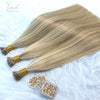 Straight I Tip Hair Extensions 12-26inch Human Hair Remy Fusion Hair Extensions 50pcs/ Set Keratin Capsule Brown Blonde Color