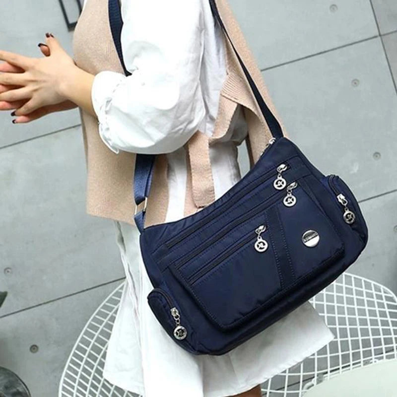 Women Crossbody Bag Waterproof Tote Casual Nylon Purse Handbag RFID Lightweight Messenger Bag