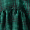 2024 Sweet Green Gingham Plaid Organza Ball Gown Dress Puff Sleeve Retro Women Swing Short Princess Robe Fairy Cake Vestidos