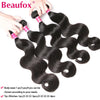Beaufox Body Wave Bundles Brazilian Hair Weave Bundles 1/3/4 PCS Human Hair Bundles Natural /Jet Black 8-30"Remy Hair Extensions