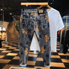 Herren Jeans Bestickte Beinschlankmachende Hose Lässige Streetwear Vielseitige Personalisierte Bleistifthose Herrenbekleidung Frühjahr 2024 Neu