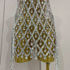 Sexy Sparkly Sequin Diamond Mesh Transparent Two Piece Set Women Celebrate Evening Party Birthday Dress Stage Photo Shoot Wear