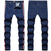 2023 New  Casual Mens Cotton Jeans Elastic Slim Skinny White Camouflage Printing Jeans Male Thin Denim Pants Vaqueros Hombre