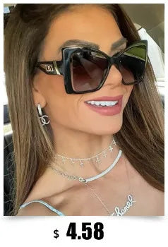 Fashion Model Ocean Gelb Quadratische Sonnenbrille Damen Luxusmarke Oversized Shades Perle Chic Sonnenbrille für Damen Herren Oculos