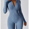 Summer Zipper Workout Jumpsuit Sports Overalls Women Gym Clothing Running Fitness Suits Gym Tracksuit Short Sportswear Yoga Set