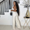 Pants Sets Women Sexy Camisole Top Straight Trousers 2 Piece Suit 3d Flower Backless Spaghetti Strap Tops Summer Outfits 2026