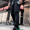 Street Elastic Jeans Men Denim Cargo Pants Wash Solid Color Multi Pockets Casual Mid Waist Trousers Slim Fit Daily Wear Joggers