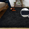 Flauschiger Teppich für das Schlafzimmer, zottelige, flauschige Teppiche für das Schlafzimmer, dicke schwarze Teppiche für das Wohnzimmer, Teppiche für Mädchen und Jungen