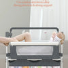 Babybett Babywiege Neugeborenen Beistellbett Tragbares Reisebett mit Moskitonetz Schlafwiege Baby Schaukelbett