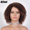 Jerry Curly Short Pixie Bob Cut Curly Human Hair Wigs Highlight Kinky Curly Wigs For Black Women Brazilian Remy  Cheap Jerry