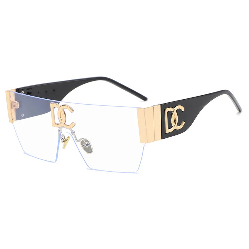 Neue 2024 Luxus Designer Square Sonnenbrillen Frauen Mode Trendy Punk Sonnenbrille Damen Farbverlauf Shades Brillen Oculos UV400