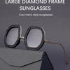 Oversized Luxury Diamond Shiny Sunglasses Women Irregular Round Crystal Sun Glasses Men UV400 Shades Eyewear Polygonal Sunglass