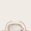 Women Acrylic Clutch Box Handbag Metal Handle Evening Bag Trendy Ladies Shoulder Crossbody Purse for Wedding Prom Cocktail Party