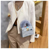 Faux Fur Top Handle Acrylic Party Box Clutch Fashion Purses and Handbags for Women Designer Evening Bag Chain Shoulder Bag