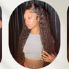 40 30 Inch Chocolate Brown Deep Wave Lace Front Wigs Human Hair #4 Colored 13x4 13x6 Hd Curly Lace Frontal Wigs Pre Plucked