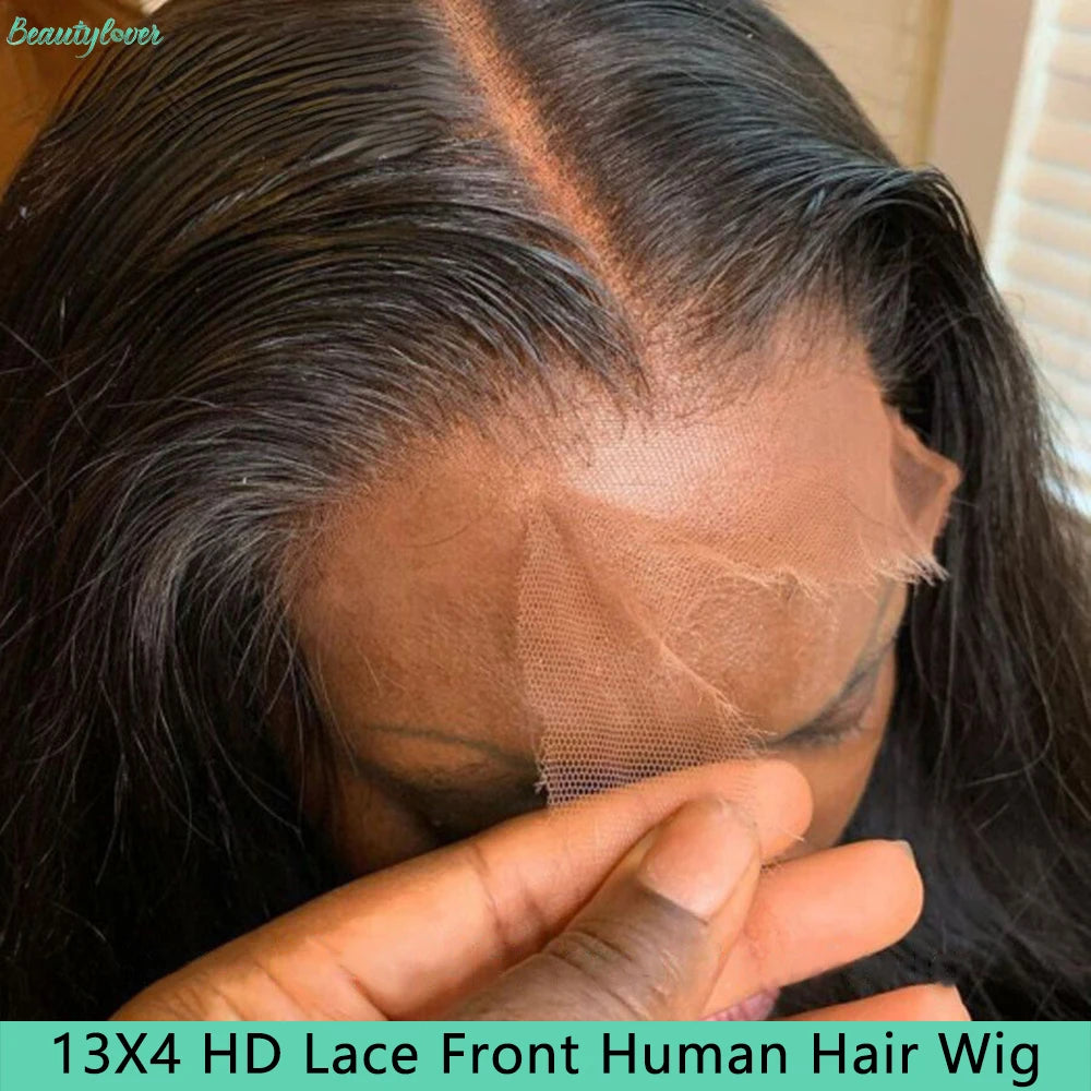 13x4 Echthaar HD Lace Perücken Glatte Echthaarperücken 30 Zoll Lace Front Echthaarperücke Brasilianische Echthaarperücken für Damen