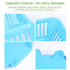 Kitchen Drainage Rack With Drainer Board Countertop Utensils Plates Chopsticks Bowls Spoons Storage Dish Drying Rack
