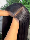 Wear And Go Glueless Pre Cut Wigs Human Hair Straight Lace Front Wigs Human Hair 13x4/13x6/5x5 Glueless Wear To Go Natural Black