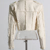 TWOTWINSTYLE Solid Temperament Blazers For Women Notched Collar Long Sleeve Patchwork Single Button Vintage Blazer Female Style