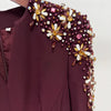 HIGH STREET Newest Fashion 2025 Designer Party Vestido Women's Diamonds Beaded Split Long Maxi Dress