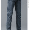 Frühlings Herren Hellblaue Slim Jeans Stylische Lässige Stretch Denim Hose Klassische Chinohose Rauchgrau