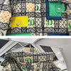 2023 Europäische Station Winter Neue Daunenjacke Damen Warm Mode Kurze Farb-Patchwork Graffiti dicke Weiße Entendaunenjacke