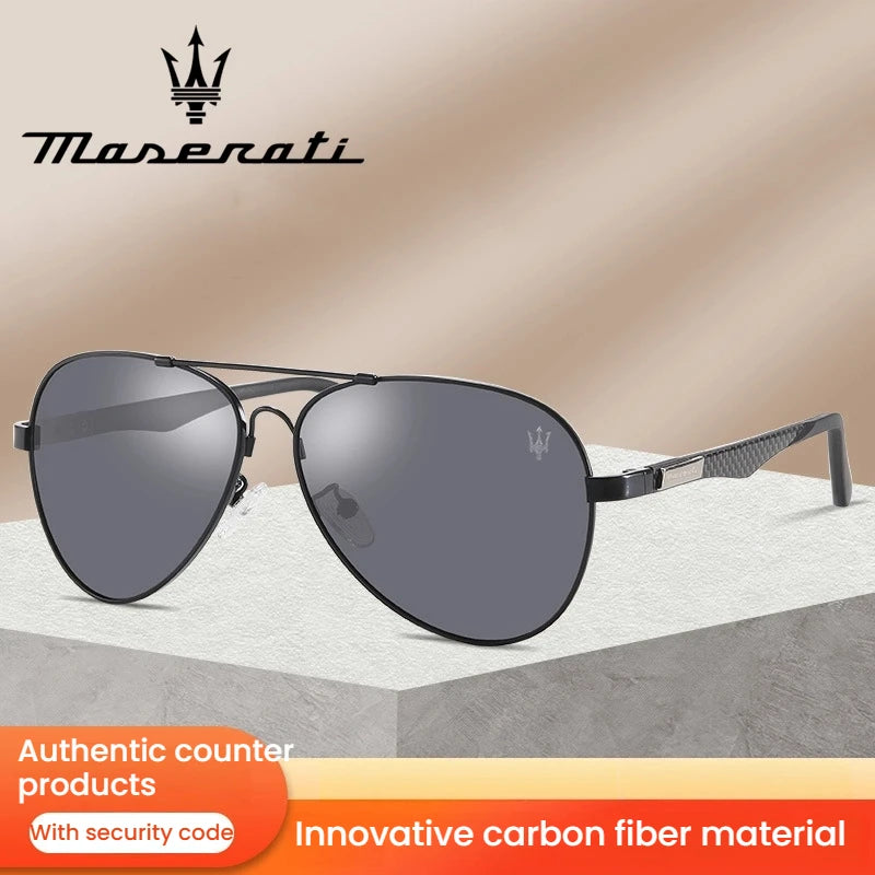 MASERATI Luxury Sunglasses Nylon Sunglasses UV400 Sunglasses for Driving Cycling Beach Outdoor for Men Women Trendy Design