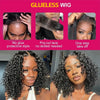 Wear And Go Water Wave Bob Lace Perücke für Frauen gelockt 6x4 Glueless Echthaar Perücke 4x4 Ready To Go Echthaar Perücken Pre-Cut Lace Perücke