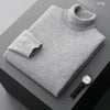 Fall/Winter 100% Wool Bottoming Shirt Men's Thickened Turtleneck Sweater Business Cashmere Knitting