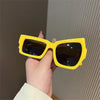 Fashion Irregular Square Sunglasses Funny Party Asymmetrical Sun Glasses Men Brand Designer Personality Black Sunglasses