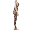 Leosoxs Sexy Jumpsuit Damen Ärmellos 2025 Sexy Trend Leopardenprint Ärmelloser Street Fit Stretch Aktivität Workout Overalls