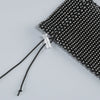 Sexy V Neck Long Sleeve Blazer With Rhinestone Sleeve Women Black Diamond Patchwork Slim Jacket Evening Party Club Cocktail Coat