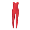 Black White Red Streetwear Tunics High Waist Overalls New Women Backless One Piece Jumpsuits Sexy Sleeveless Strapless Playsuits