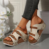 Neue Ankunft Damen Sommer 2025 Neue Plateau-Keilabsatzsandalen Übergröße Bequeme Freizeit Outdoor Offene Zehen Strandslipper