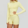 SWELTERING 2/3PCS Seamless Yoga Set Gym Clothes Sportswear Fitness Suits Women Workout Bra Crop Top Long Sleeve Sports Suits
