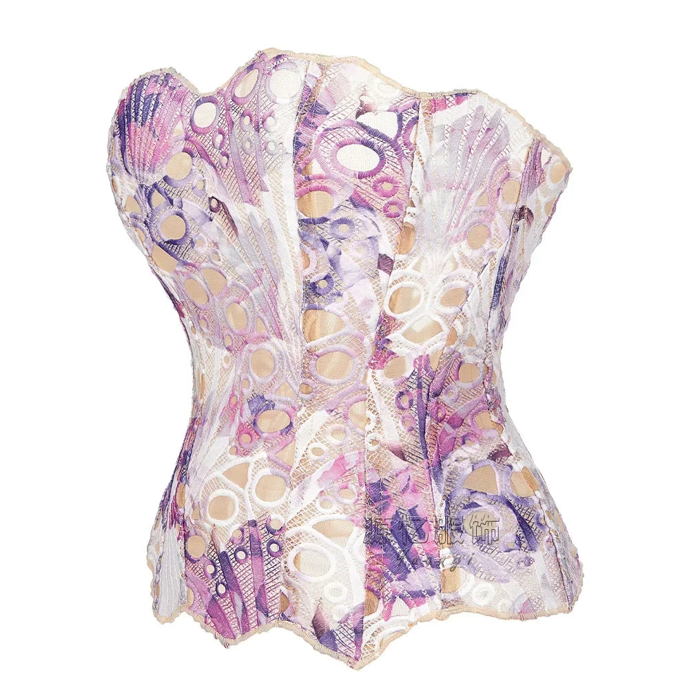 European Style Court Corset Double Layer Lace Bone Clothing Insprinting Shaping Underwear Fast Selling Popular Model